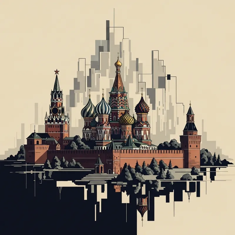 Geometric Moscow Kremlin | Political Agitation USSR