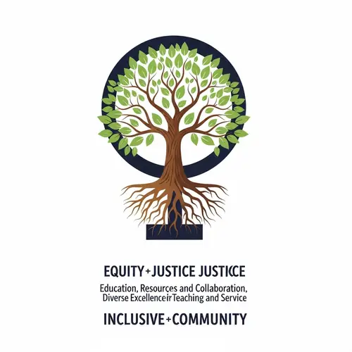 Tree Symbol for Equity, Justice & Inclusive Growth