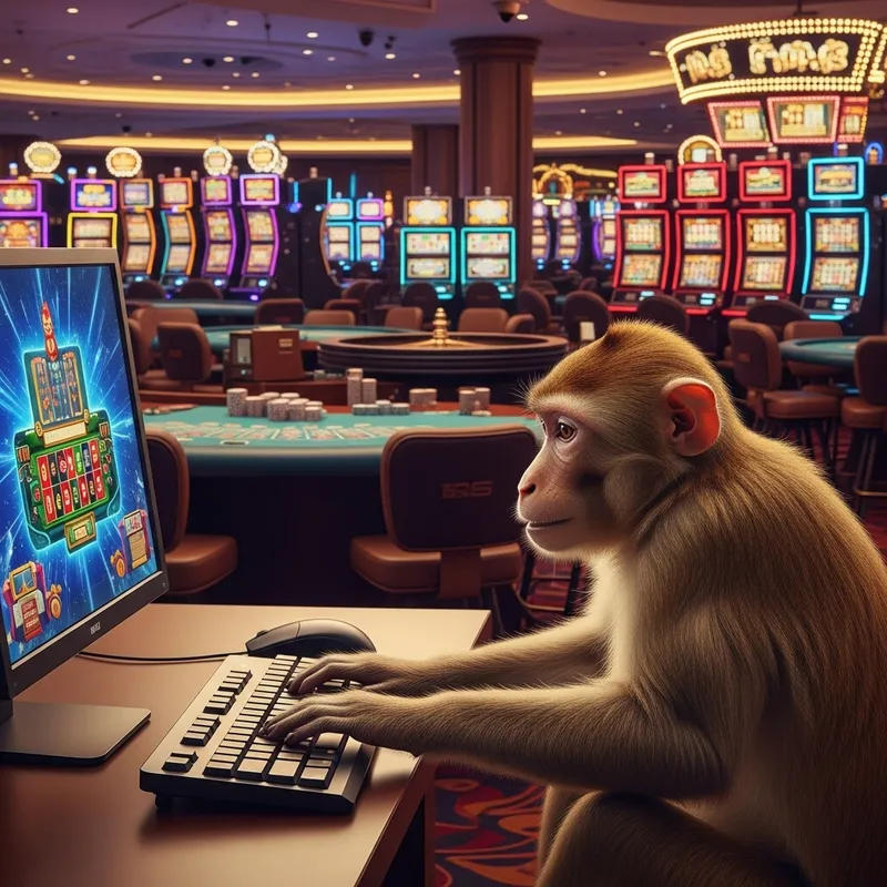 Playful Monkey at Casino: Digital Gaming Adventure