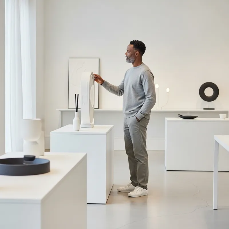 Minimalist Customer Experience in Contemporary Store