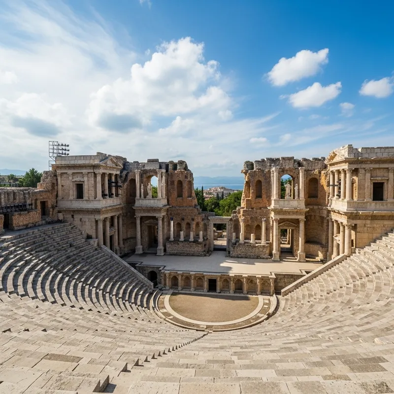 Roman Theaters: Semicircular, Inspired by Greek Design