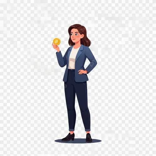 Animated Crypto Women | Modern Financial Technology