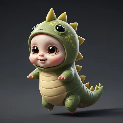 Adorable Baby Dinosaur Costume | Intricate Creature Design