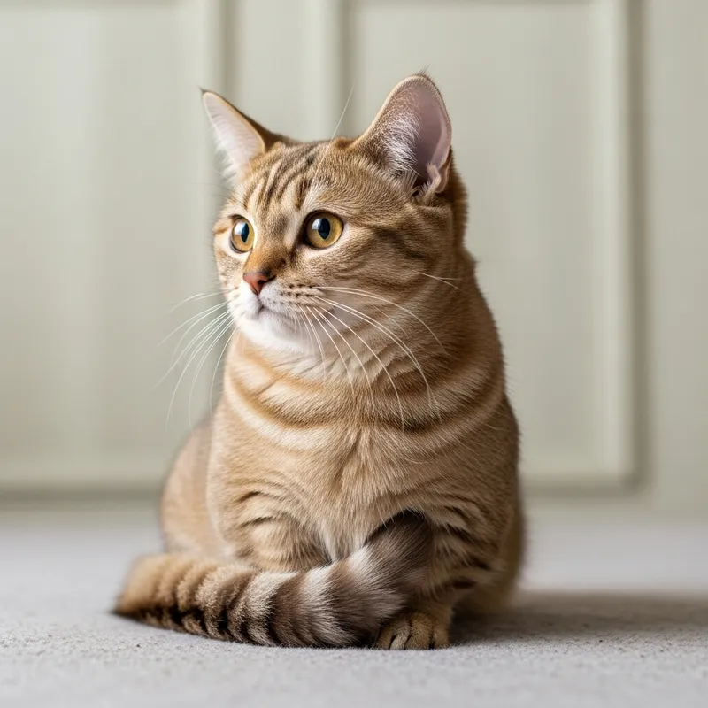 Cute Tannish Munchkin Cat | Small Short-Legged Feline
