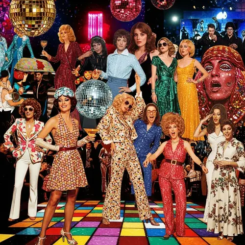 70s Disco Era Collage: Glitz, Glamour & Andy Warhol Style