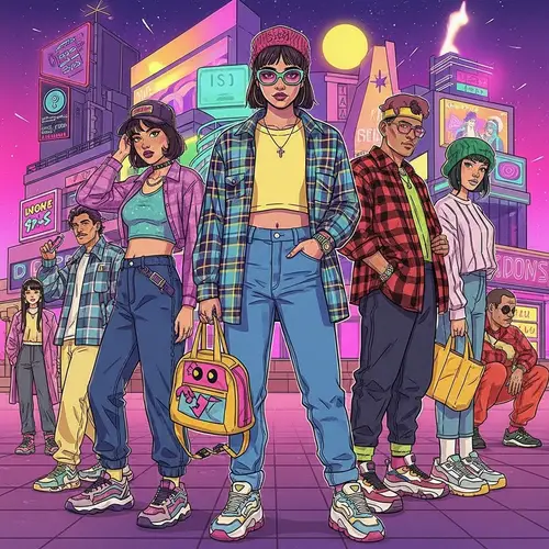 Capturing the Unique Aesthetic of the 90s | Vibrant Colors & Chunky Sneakers