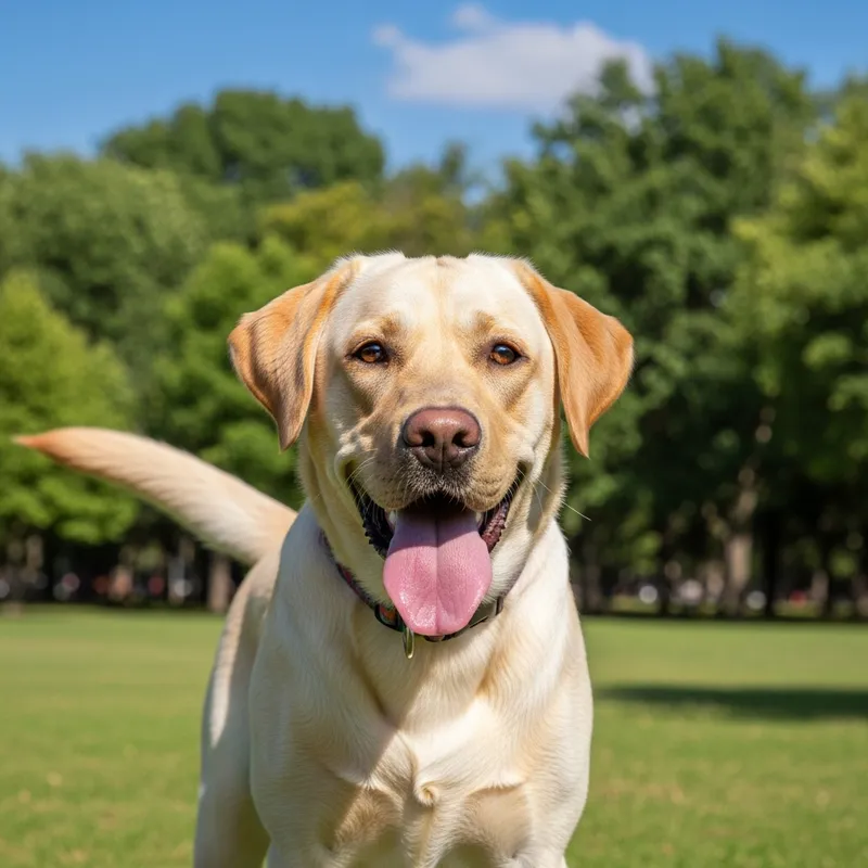 Labrador Retriever Dog in Green Park