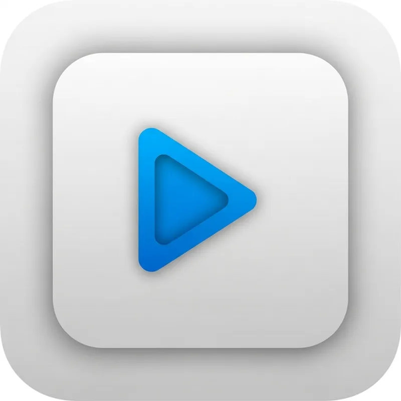 Modern Video Play Icon: Easy Playback Symbol