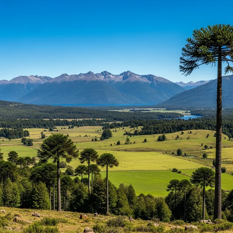 Chilean Araucanía Region Landscape - Serene Beauty of Nature