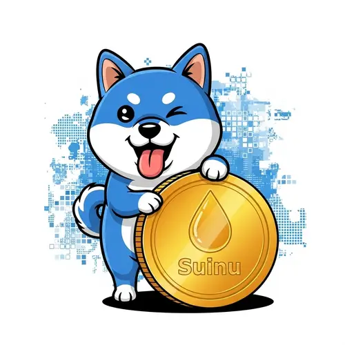Playful Shiba Inu Cryptocurrency Logo