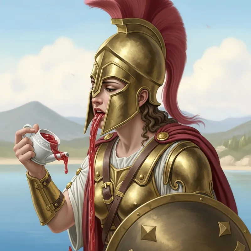 Athena Vomiting Scene