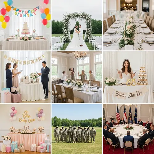 Special Events: Birthdays, Wedding, Dinner, Death Anniversary, Baby Showers, Engagement Celebrations & More