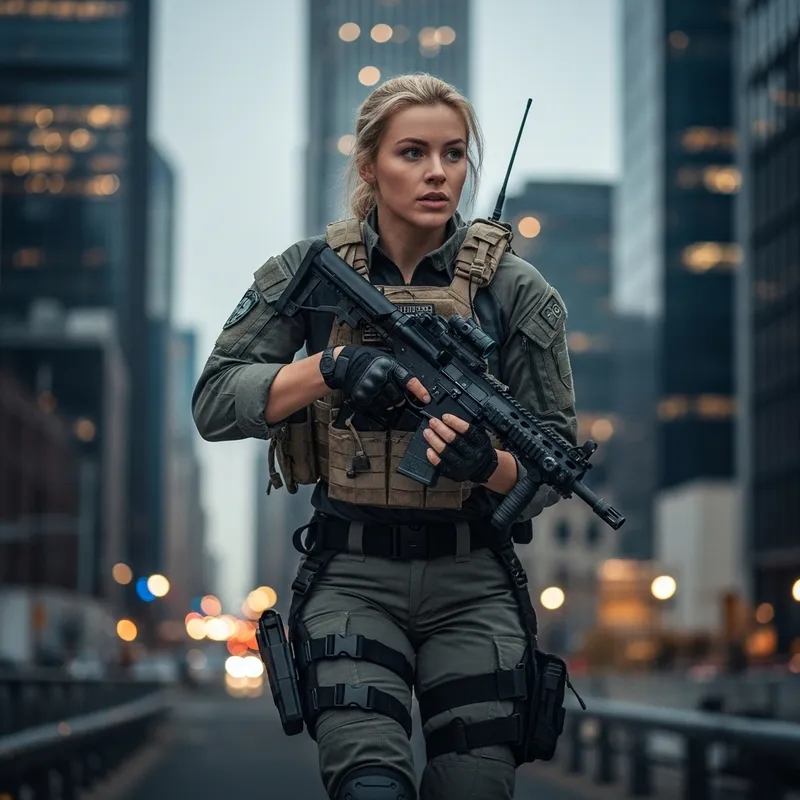 Blond Female Special Forces Operative in Urban Environment | Advanced Tactics