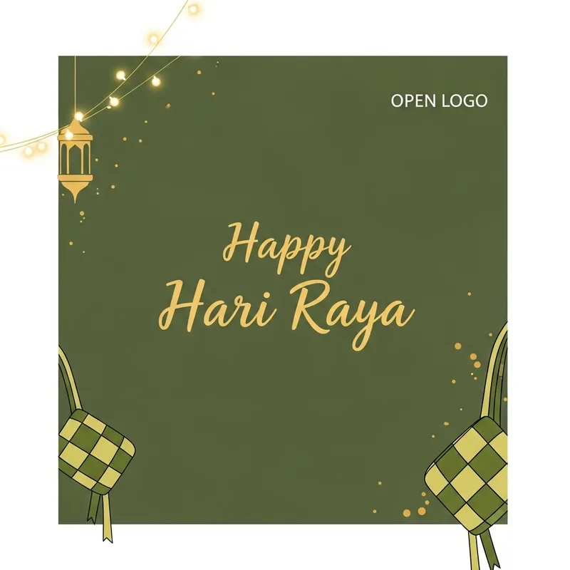 Warm & Inviting Hari Raya Greeting Post