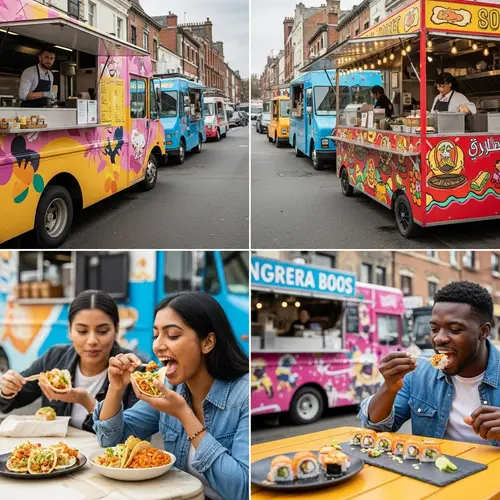 Vibrant Multicultural Street Food Haven