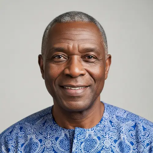 Middle-Aged Black Man: Aura of Quiet Strength & Dignity