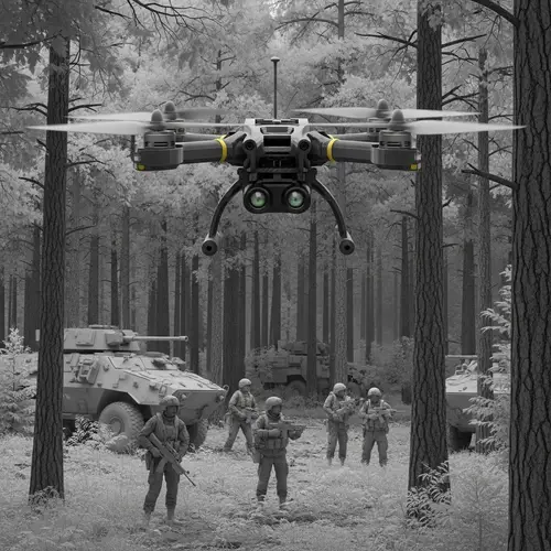 Night Vision FPV Drone Captures Dark Forest Secrets