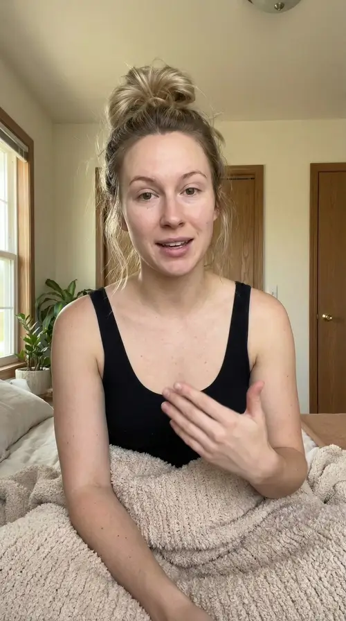 Cozy Bedroom Photo of a Relaxed Woman