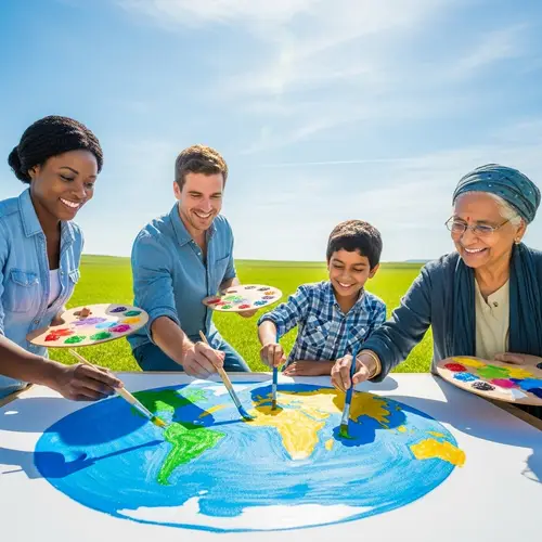 Global Unity and Inclusivity: Painting Change Together