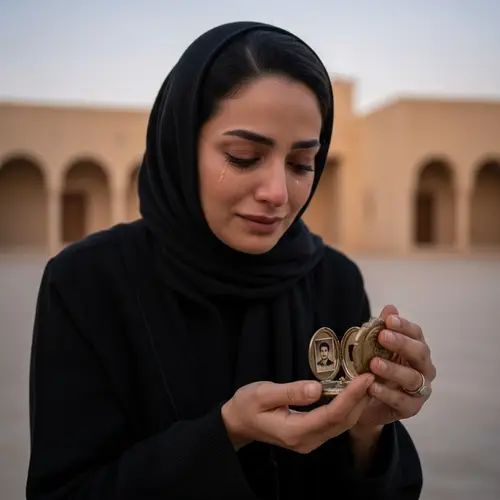 Emotional Expression of Love | Middle-Eastern Woman with Locket