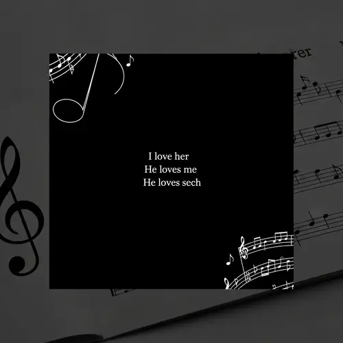 Minimalist Black Music Collection Cover Design