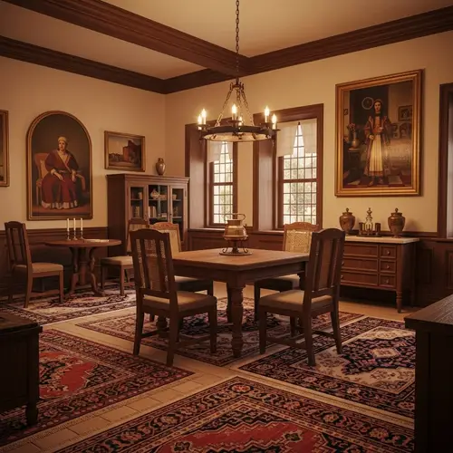 Warm and Cozy Room with Classic Wooden Furniture | Chhaya Interior