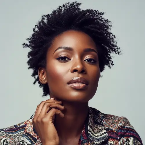 Radiant African Descent Woman - Graceful and Elegant Beauty