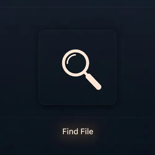 Find File - Computer Interface Visual Representation