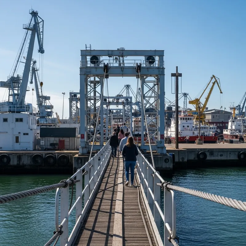 Industrial Port Cable Ramps: A Close-Up View