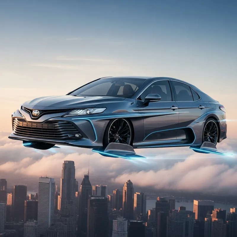 Flying Toyota Camry 2050: Futuristic Sedan Design
