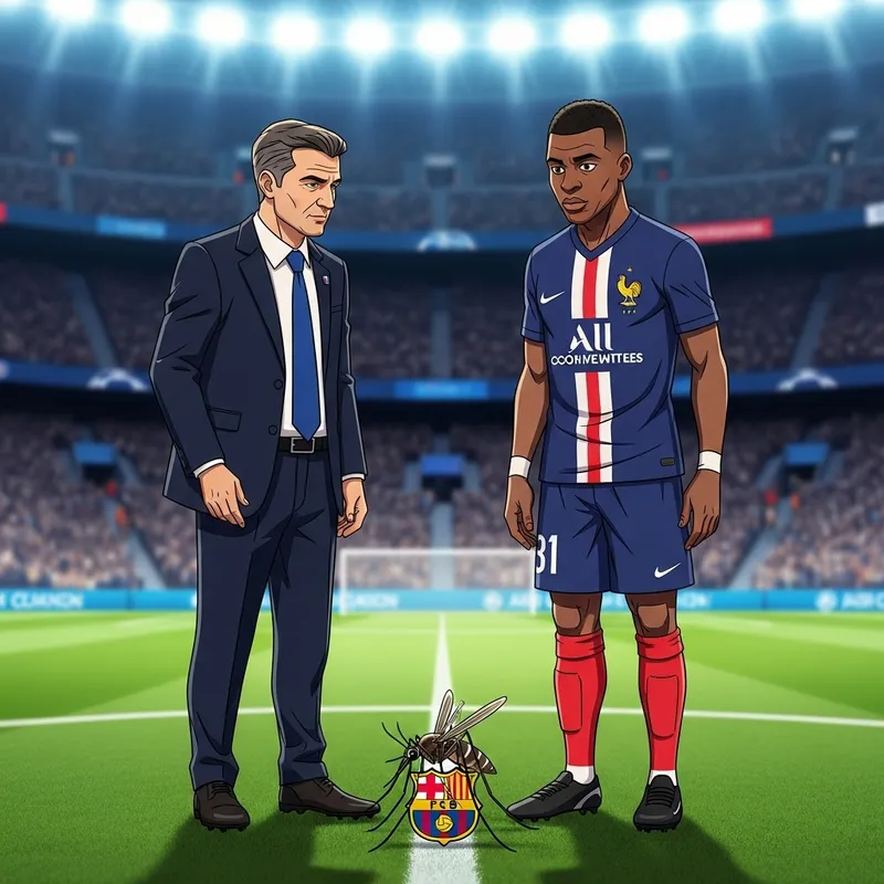 Epic PSG Rivalry Animation Featuring Luiz Enrique & Dembélé
