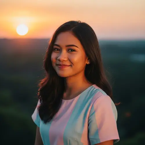 21-Year-Old Southeast Asian Girl: Joyful Yet Hint of Sorrow