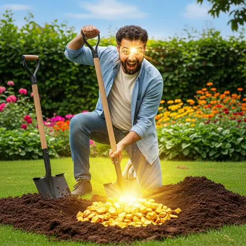 Middle-Eastern Man Discovers Gold Nuggets in Backyard Garden