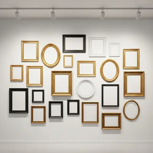 Gallery Style Art Wall Mockup for Inspiring Displays