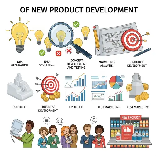 8 Stages of New Product Development Flow: From Idea Generation to Commercialization