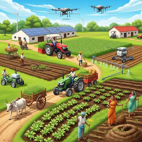 Agricultural Mechanization in India: Modern & Traditional Harmony