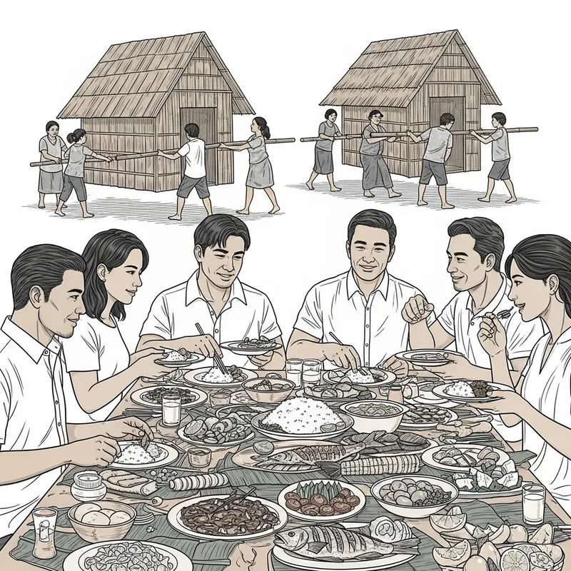Filipino Boodle Fight: Unity, Equality, and Bayanihan Tradition