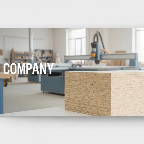 Particle Board Cutting Company Banner Design