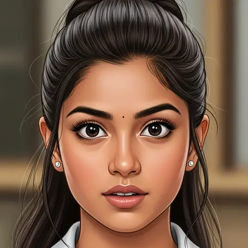 Beautiful 16-Year-Old South Asian Girl | Close-Up Portrait