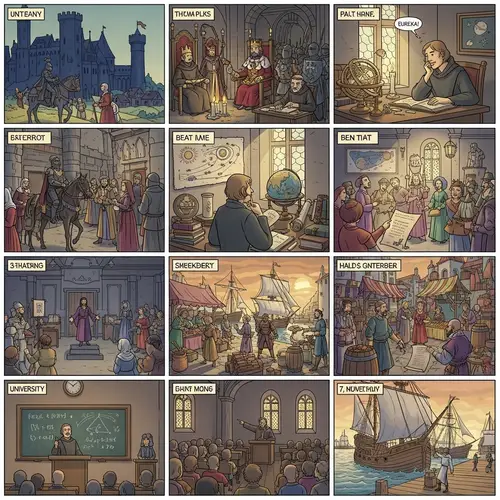 Transition from Middle Ages to Modern Era: Comic Strip
