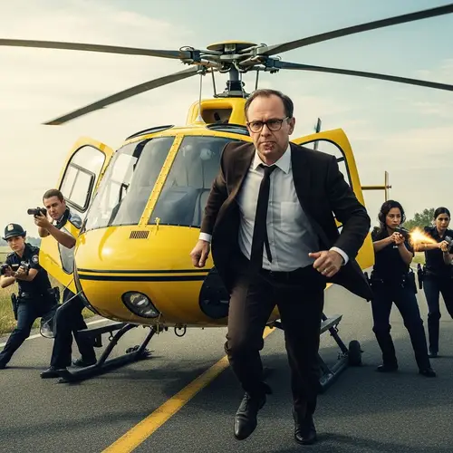 GTA 5 Lester Steals Yellow Helicopter in Intense Chase Scene