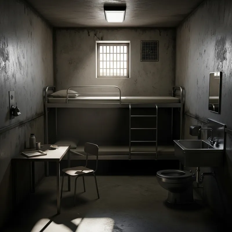 Solitary Confinement in a Prison Cell