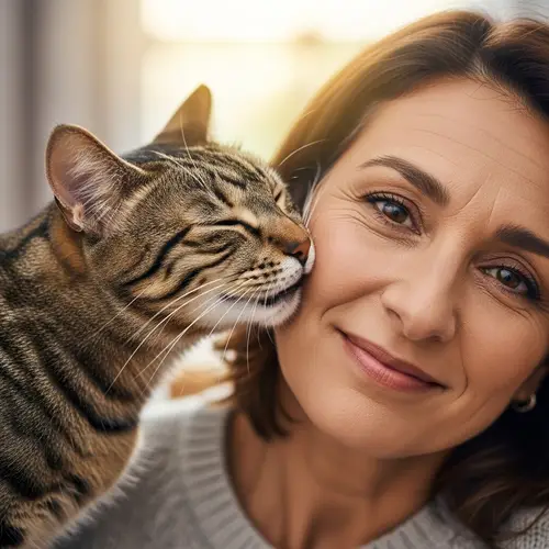 Heartwarming Moment: Cat Nuzzling Owner's Face | Website