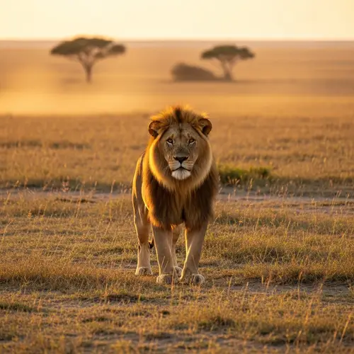 Majestic Lion in African Savannah | Wildlife Photography