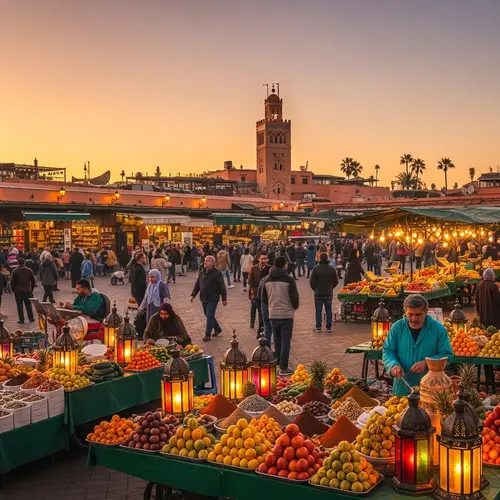 Jema El Fna Square, Morocco - Vibrant Market Scene & Local Culture