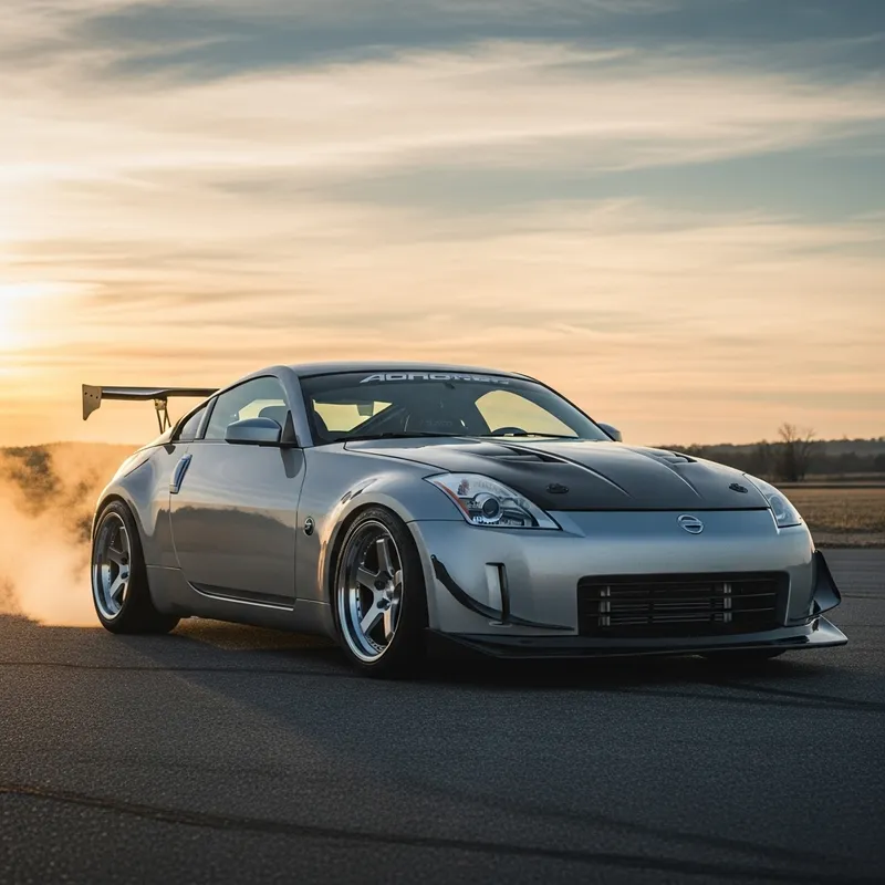 Tuned Nissan 350Z - Aerodynamic Body Kit & Rear Spoiler