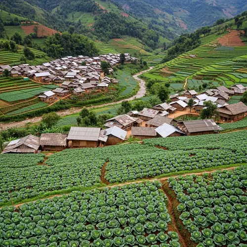 Prosperous Cabbage Village: Contrasting Agricultural Success