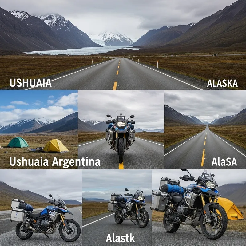 Motorcycle Adventure from Ushuaia to Alaska
