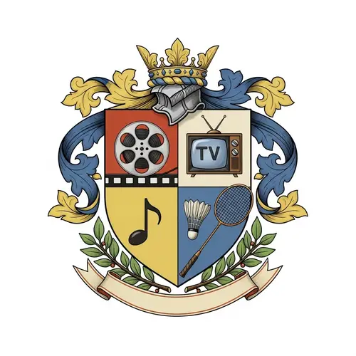 Custom Coat of Arms Design | Film, Television, Music & Badminton Themes