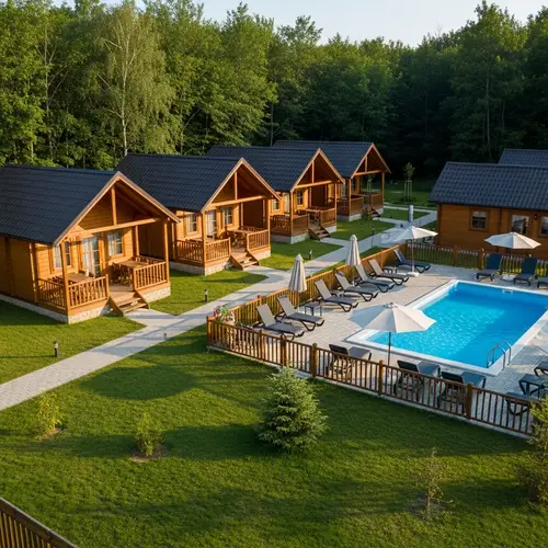 Charming Small Cabin Resort with Pool